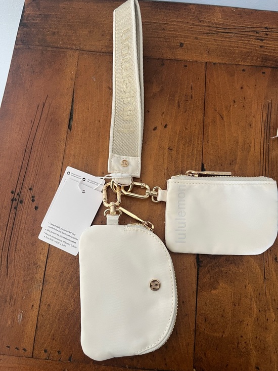 lululemon athletica Handbags - Lululemon Ivory Dual pouch Wristlet